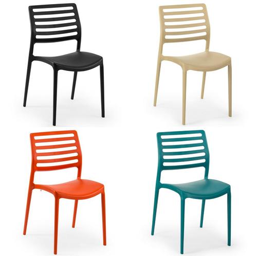 Stoel | LOUISE | Kunststof | Div. Kleuren | Stapelbaar |, Zakelijke goederen, Horeca | Keukenapparatuur, Nieuw in verpakking, Verzenden