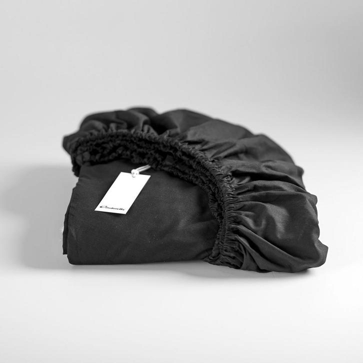 Cinderella Weekend hoeslaken katoen black - 180x210, Huis en Inrichting, Slaapkamer | Beddengoed