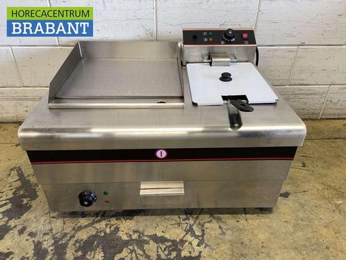 RVS Bakplaat met Friteuse Frituur 8 liter 230V Horeca, Zakelijke goederen, Horeca | Keukenapparatuur, Nieuw in verpakking, Ophalen of Verzenden
