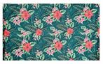 Haarband Multifunctioneel Bloem Bladeren Print Groen Roze, Verzenden, Nieuw
