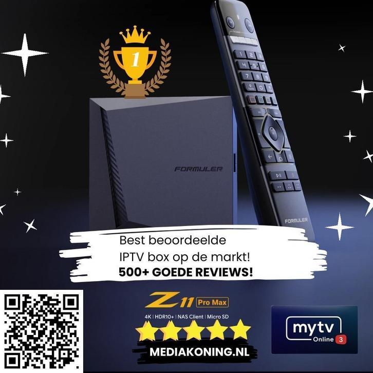Formuler Z11 Pro Max beste IPTV box op de markt! nummer 1, Audio, Tv en Foto, Mediaspelers, Nieuw, Minder dan 500 GB, Ophalen of Verzenden
