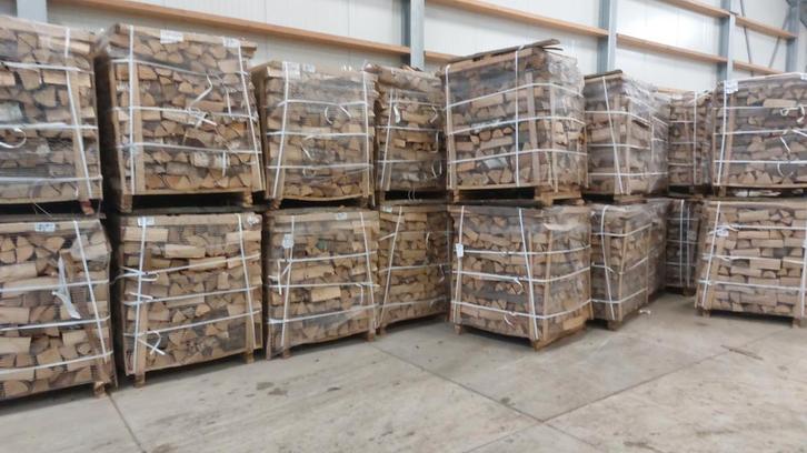 Ovengedroogde Berk haardhout, Tuin en Terras, Haardhout, Blokken, 6 m³ of meer, Berkenhout