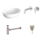 Sani Royal Keramische Waskomset Stadium RVS, Nieuw