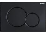 Geberit Sigma 01 - Bedieningspaneel - Dual flush - Zwart, Verzenden, Zo goed als nieuw