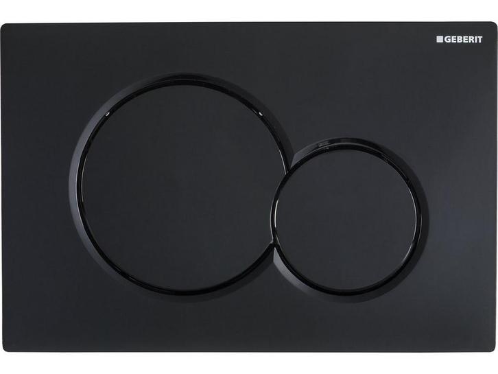 Geberit Sigma 01 - Bedieningspaneel - Dual flush - Zwart, Doe-het-zelf en Verbouw, Sanitair, Zo goed als nieuw, Verzenden