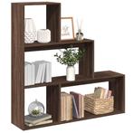 vidaXL Kamerscherm / boekenkast 3-laags 123x29x123 cm hout, Verzenden, Nieuw, Overige houtsoorten