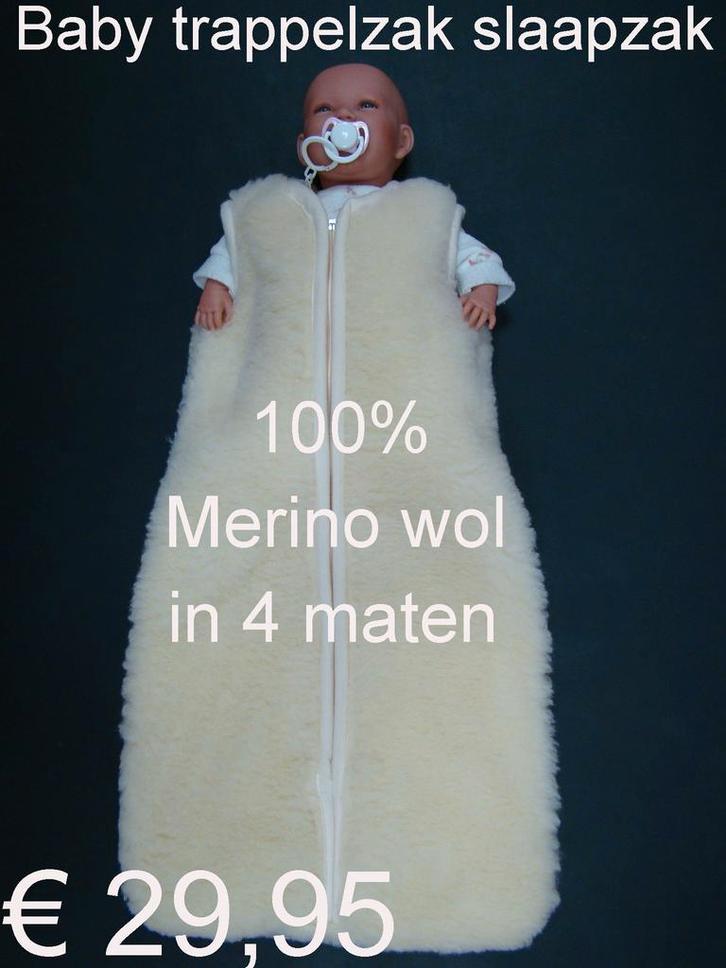 Wollen Slaapzak baby en kind Trappenzak 100% Merino € 29,95, Kinderen en Baby's, Dekens, Slaapzakjes en Inbakerproducten, Nieuw