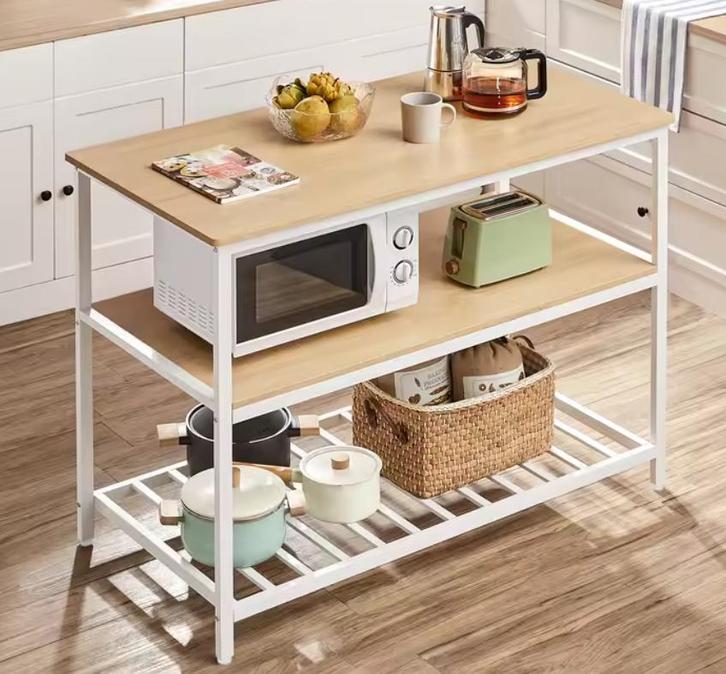 Keukeneiland met 3 Lagen en 120 cm Werkblad &amp; Opberg, Huis en Inrichting, Keuken | Keukenelementen, Nieuw, Verzenden