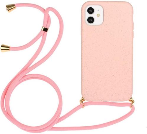 iPhone 13 Crossbody TPU Hoesje met Koord Roze, Telecommunicatie, Mobiele telefoons | Hoesjes en Frontjes | Apple iPhone, Nieuw