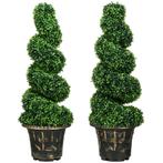 TRUUSK Kunstplanten 2-delig - UV-bestendig - Buxus Kamerplan, Huis en Inrichting, Verzenden, Nieuw
