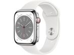 Apple Watch Series 8, 45mm, GPS + Cellular, RVS,, Verzenden, Zo goed als nieuw