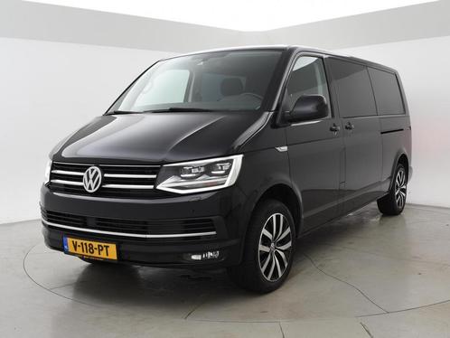 Volkswagen Transporter 2.0 TDI 204 PK DSG L2H1 DUBBEL CABINE, Auto's, Bestelauto's, Lease, Zwart, Automaat, Overige kleuren, Financial lease