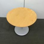 Ronde tafel met wielen Ø 90 cm, beuken - grijs