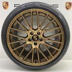 Porsche Cayenne E3 22inch RS Spyder Goud/Brons met banden N0, Ophalen, Gebruikt, Banden en Velgen, Overige maten