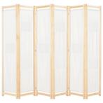 Kamerscherm 6 Panelen Creme | Retourdeal | 35% Korting, Ophalen of Verzenden, Nieuw