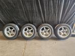 Setje 4× 100 14 inch met nieuwe Toyo banden, Ophalen, 14 inch, Gebruikt, Banden en Velgen