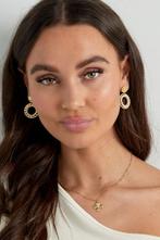 Goudkleurige Statement Oorbellen met Parel-look – Chic, Verzenden, Nieuw