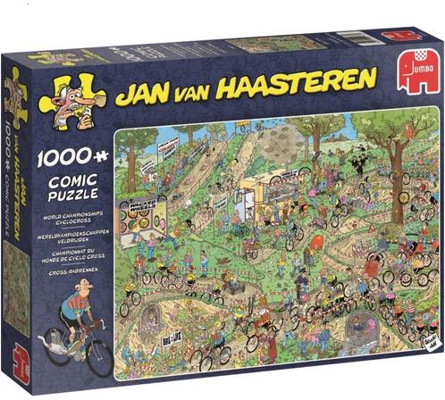 Jan van Haasteren - WK Veldrijden Puzzel (1000 stukjes) |, Hobby en Vrije tijd, Denksport en Puzzels, Nieuw, Verzenden