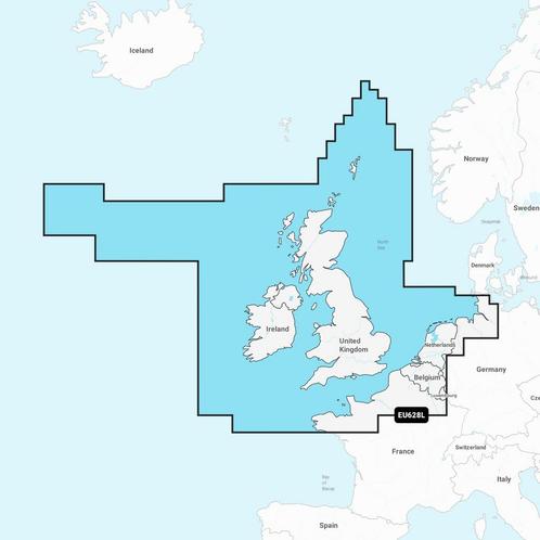 Garmin Navionics+™ | NSEU628L | microSD™/SD™ Verenigd, Watersport en Boten, Navigatiemiddelen en Scheepselektronica, Ophalen of Verzenden