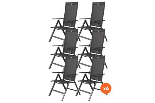 Set van 6 - Hartman Napoli verstelbare stoel, Tuin en Terras, Tuinsets en Loungesets, Nieuw, Overige materialen, Verzenden