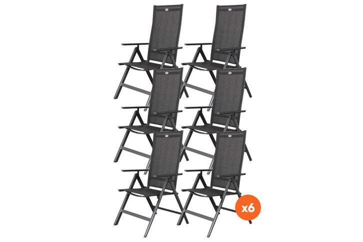 Set van 6 - Hartman Napoli verstelbare stoel, Tuin en Terras, Tuinsets en Loungesets, Nieuw, Overige materialen, Verzenden
