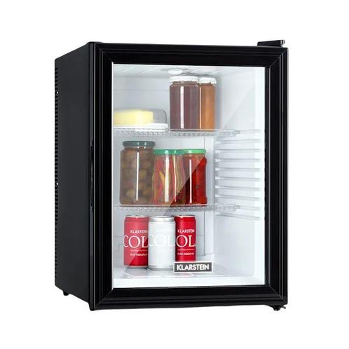 Tafelmodel Mini Koelkast Glasdeurkoelkast 42L Zwart/Wit, Witgoed en Apparatuur, Koelkasten en IJskasten, Minder dan 75 liter, Nieuw
