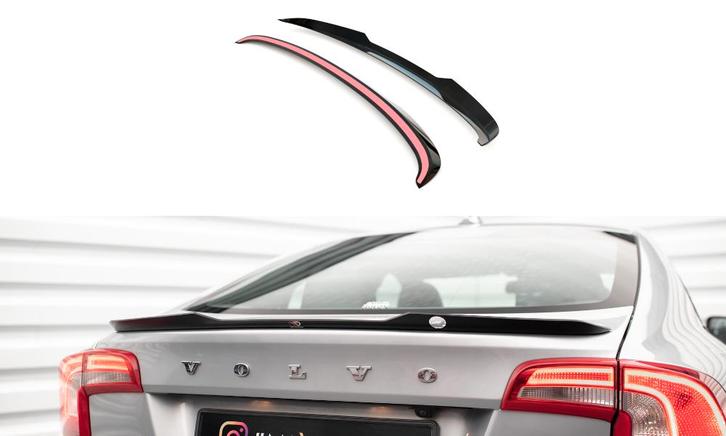 Spoiler Volvo S60 R-Design Maxton Glans Zwart, Auto-onderdelen, Overige Auto-onderdelen, Ophalen of Verzenden