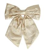 Haarspeld Strik Stof Glitter Glans Goud, Verzenden, Nieuw