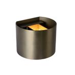 Bruine wandlamp Xio, aluminium, Huis en Inrichting, Lampen | Wandlampen, Ophalen of Verzenden, Nieuw, Metaal, Modern