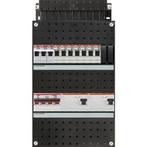 ABB groepenkast 3-fase, 7 groepen, 2 Aardlekschakelaars 4-P,, Doe-het-zelf en Verbouw, Elektra en Kabels, Ophalen of Verzenden