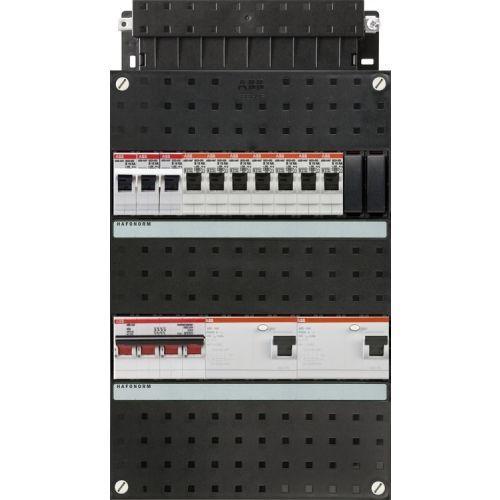 ABB groepenkast 3-fase, 7 groepen, 2 Aardlekschakelaars 4-P,, Doe-het-zelf en Verbouw, Elektra en Kabels, Nieuw, Ophalen of Verzenden