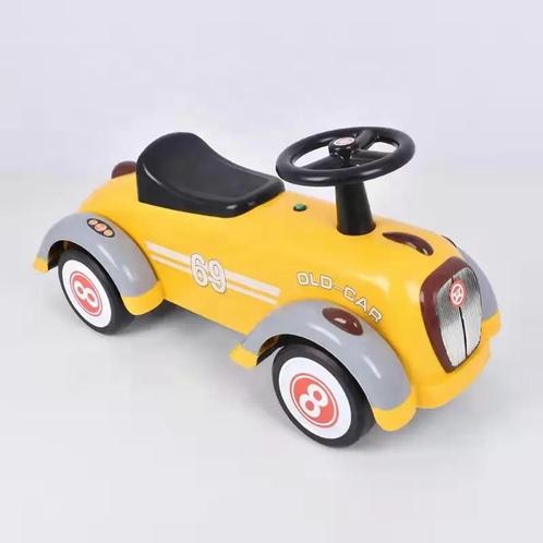 Loopauto Old Skool Geel, Loopauto Retro (Speelgoed), Kinderen en Baby's, Speelgoed | Buiten | Voertuigen en Loopfietsen, Nieuw