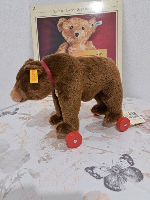 Steiff - Teddybeer Classic 1938 Bär auf Räder 30 - 1990-2000, Antiek en Kunst, Antiek | Speelgoed