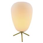 Moderne tafellamp wit, Davide, met schakelaar, Huis en Inrichting, Lampen | Tafellampen, Nieuw, Ophalen of Verzenden, Glas, Modern