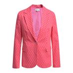 Milano Italy • rood roze blazer poppy print • 36, Kleding | Dames, Verzenden, Roze, Maat 36 (S), Milano Italy
