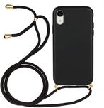 iPhone Xr Crossbody TPU Hoesje met Koord Zwart, Telecommunicatie, Mobiele telefoons | Hoesjes en Frontjes | Apple iPhone, Ophalen of Verzenden
