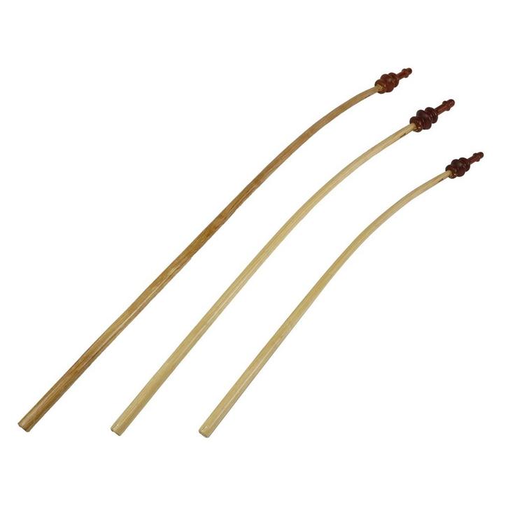 Gebogen Vlaggenstok Luxe Houten Knop-125 cm, Diversen, Vlaggen en Wimpels, Nieuw, Ophalen of Verzenden