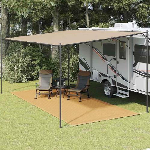 vidaXL Tenttapijt 250x600 cm HDPE zandkleurig, Caravans en Kamperen, Kampeeraccessoires, Nieuw, Verzenden