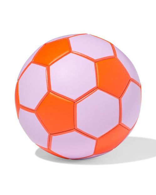 HEMA Voetbal maat 5 22cm roze-oranje, Kinderen en Baby's, Speelgoed | Buiten | Los speelgoed, Nieuw, Verzenden