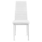 Eetkamerstoel Graz 96x43x52 cm set van 6 kunstleer wit, Huis en Inrichting, Stoelen, Verzenden, Nieuw