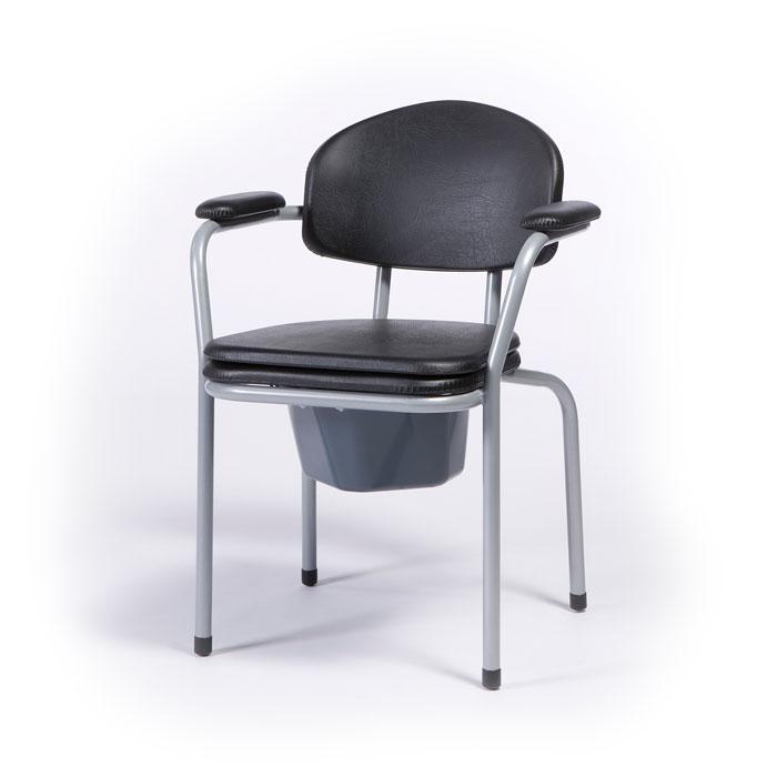 Vermeiren Nederland Toiletstoel grijs zachte zit en rug, Diversen, Verpleegmiddelen, Ophalen of Verzenden