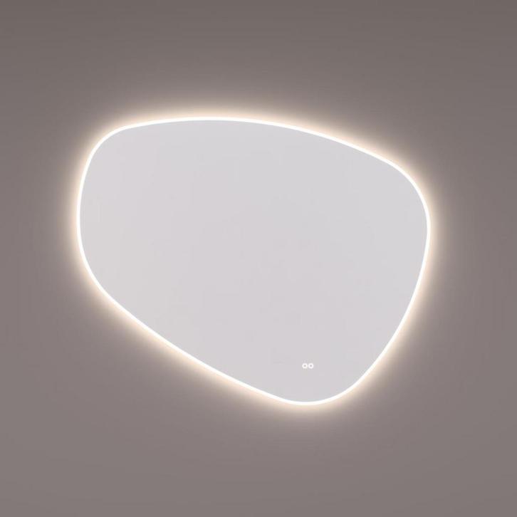 HIPP Design spiegel Organisch met Directe en Indirecte LED, Huis en Inrichting, Woonaccessoires | Spiegels, Nieuw, Ophalen of Verzenden