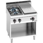 GGM Gastro | Gloeiplaat & Gasfornius - 17,5 kW - 2-pits |, Verzenden