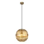 Hanglamp HERMI II 30.0 cm 1-lichts Messing, Huis en Inrichting, Lampen | Hanglampen, Nieuw, Ophalen of Verzenden, Metaal
