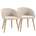 Set Van 2 Gestoffeerde Stoelen, Scandinavisch Design, Gestof, Huis en Inrichting, Verzenden, Nieuw