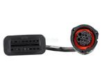 Jaltest Linde 7 Pins OBD - 16 Pins OBD2 Verloopkabel Hef- en, Auto diversen, Verzenden, Nieuw