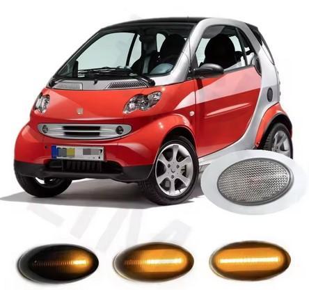 Dynamisch knipperlicht ZWART Smart for Two W450 &amp; W452, Auto-onderdelen, Verlichting