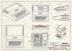 Apple Macintosh II - Complete Technical Drawing - Computer, Nieuw