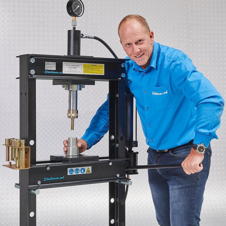 Datona Werkplaatspers 20 ton + Perspennen - Datona - Zwart, Doe-het-zelf en Verbouw, Overige Doe-het-zelf en Verbouw, Nieuw, Ophalen of Verzenden