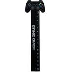 Liniaal Hout - Game Over Gamecontroller - Zwart - Centimeter, Diversen, Schrijfwaren, Ophalen of Verzenden, Nieuw
